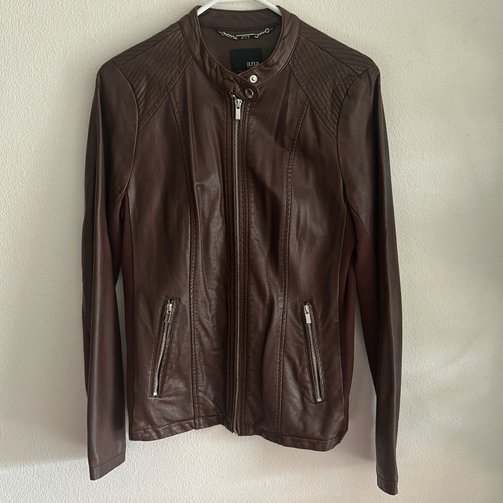 Faux leather jacket